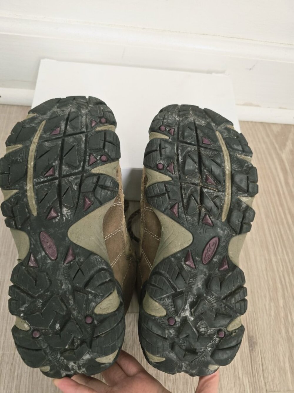 Oboz Sawtooth Low B-Dry Hiking Shoes 7.5 Womens Waterproof Outdoor Brown Slate - Picture 5 of 12